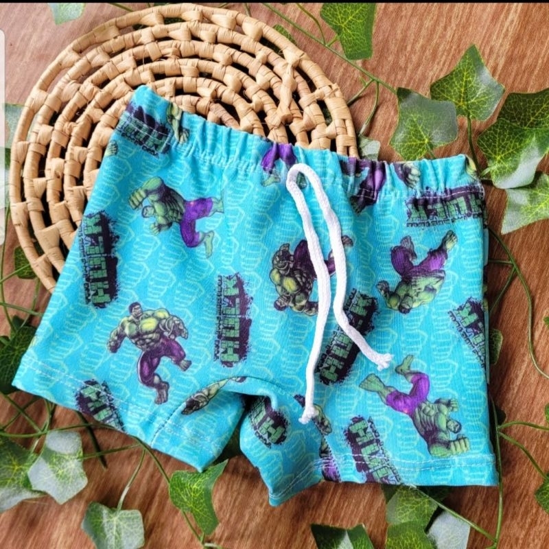 sunga de praia infantil hulk tam 6.8 anos