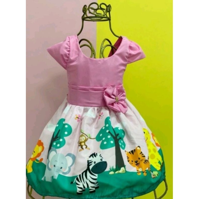 vestido safari ou arca de noe 1 ano