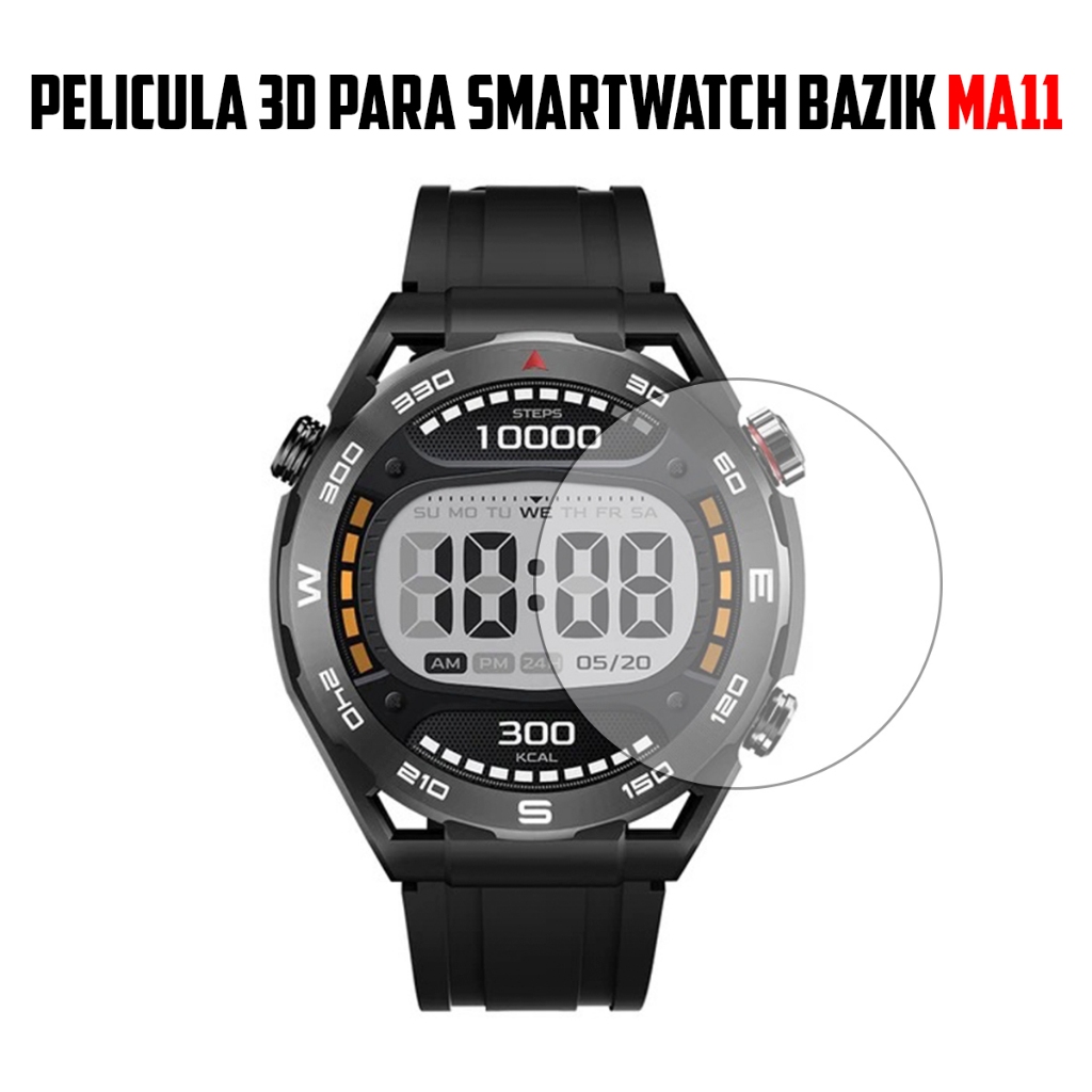 Película para Smartwatch Bazik MA11 de vidro temperado Proteção de Tela