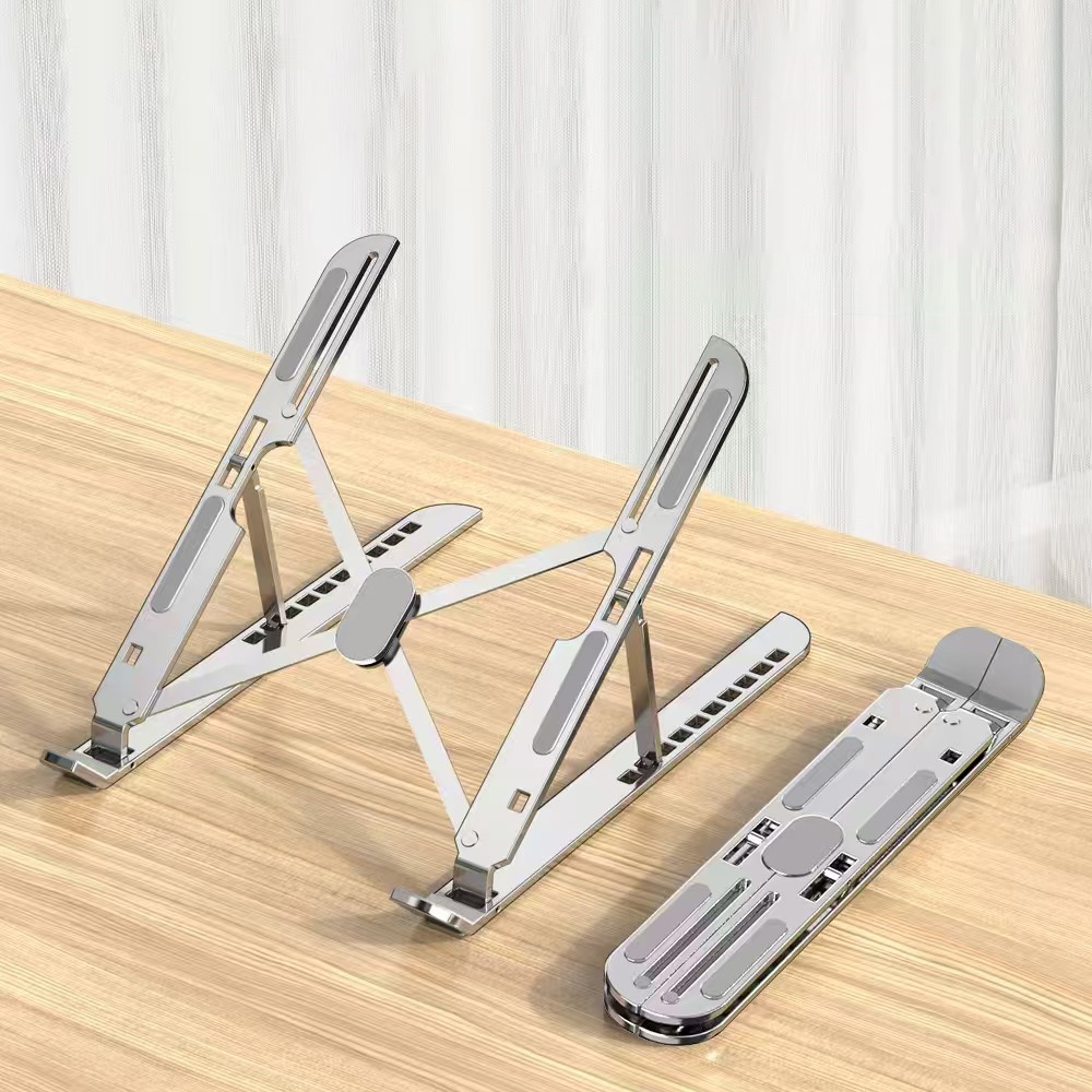 Suporte Fino Para Notebook Base Dobrável de Alumínio Ergonômico Ajustável e Portátil-U6