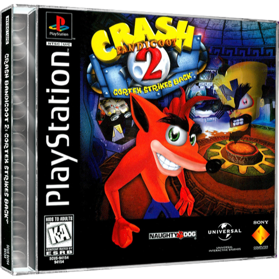 Jogo Ps1 Crash Bandicoot 2 Cortex Strikes Back