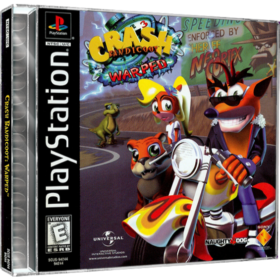 Jogo Ps1 Crash Bandicoot Warped