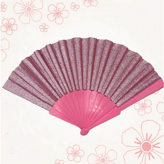 leque estiloso com glitter perfeito para todas as ocasiões em Oferta na Shopee