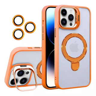 Case Capa Capinha com Suporte Magsafe Película de Câmera para iPhone 11 12 13 14 15 Pro Promax em Oferta na Shopee