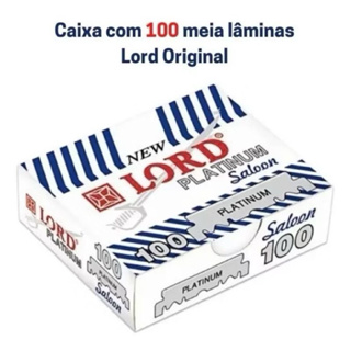 Lord 100 Lâminas Para Barba Platinum - Meia Lâmina Original Alta Qualidade em Oferta na Shopee