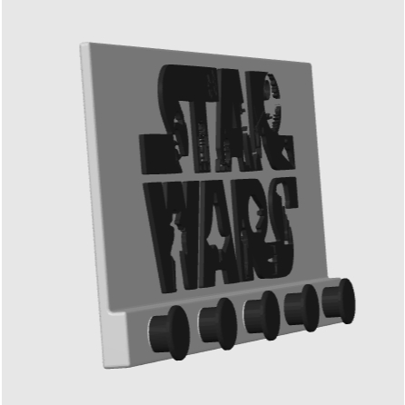 Porta Chaves de parede Star Wars | Gancho de parede adesivo | Suporte porta chaves