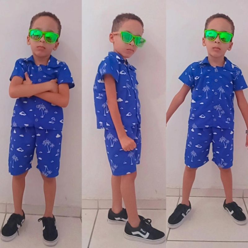 Conjunto infantil menino conjunto mauricinho 4 ao14
