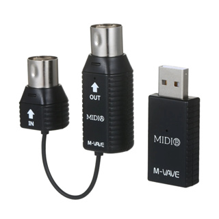 M-VAVE Mini sistema de transmissão sem fio Sistema MIDI Adaptador sem fio MIDI Suporte Plug and Play para dispositivos em Oferta na Shopee