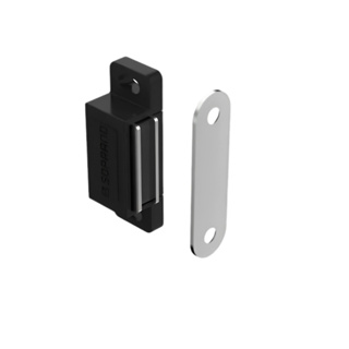 Fecho Ima preto Para Portas De Moveis 02 Unidades + Parafusos em Oferta na Shopee