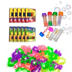 30 Cxs Massinha de Modelar + 30 Tubo Para Bolha de Sabao + 60 Cortador Para Kit Festa Lembrancinha