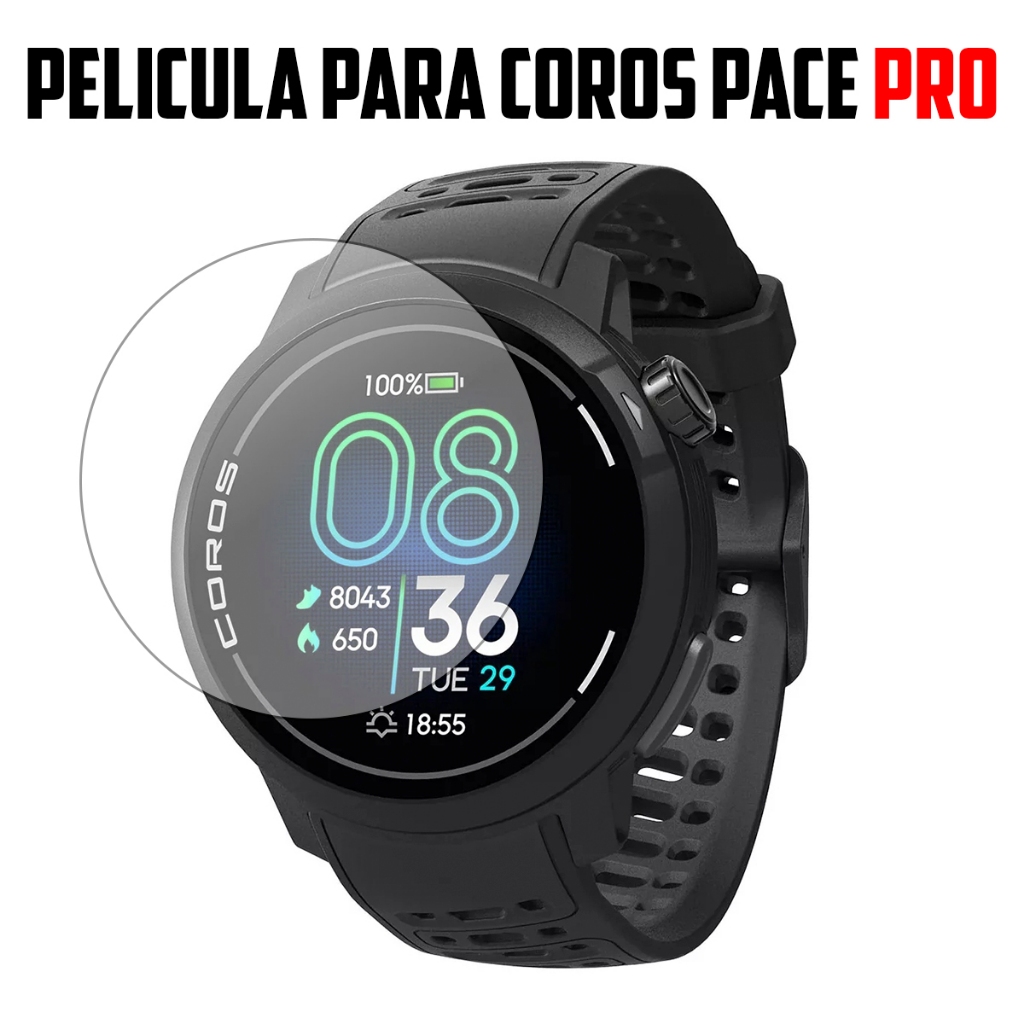 Película para Smartwatch Coros Pace PRO de vidro temperado Proteção de Tela