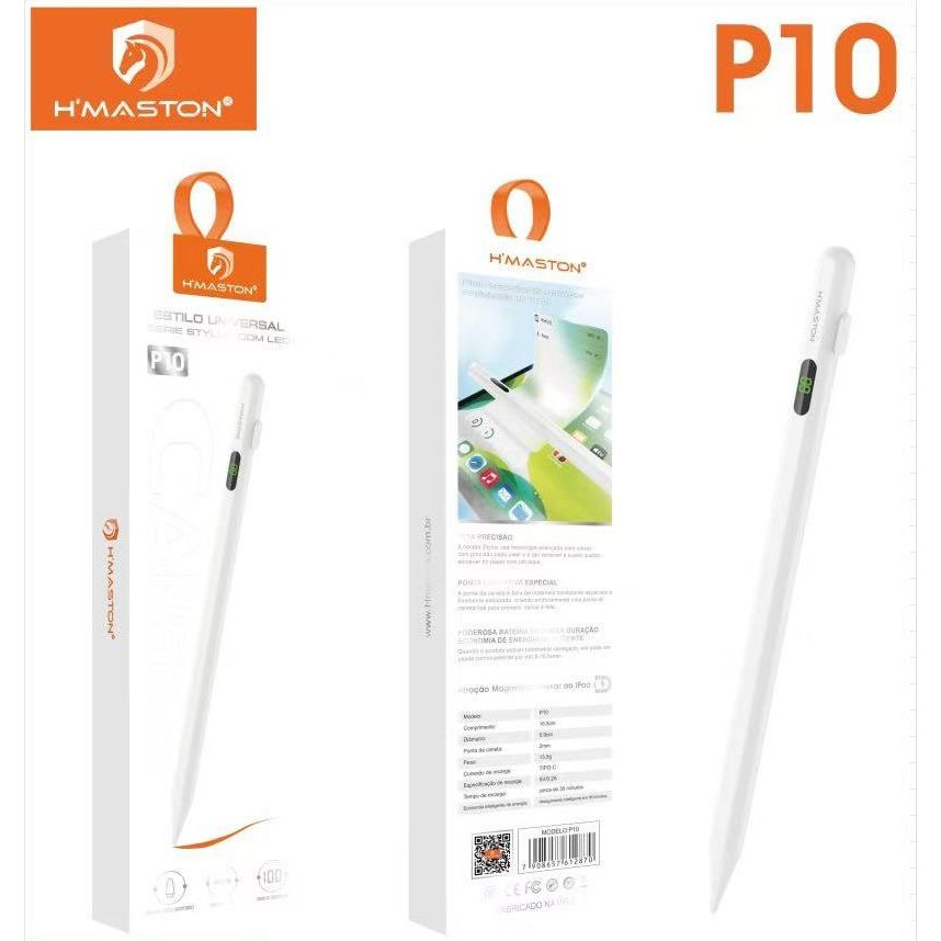 H’MASTON P10 Caneta Touch Screen Ponta Fina Desenho IPad IPhone Android Alta Precisão Universal Design Grafico em Oferta na Shopee