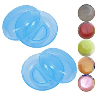 Kit 2 Saboneteira Plástica Redonda Translúcida Porta Sabonete em Oferta na Shopee