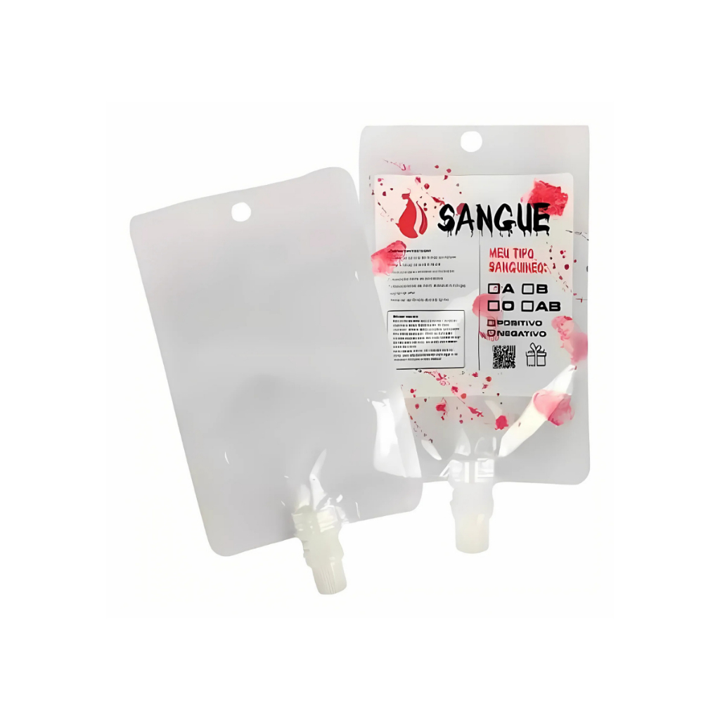 Bolsa de Sangue Com Tampa Halloween - 36 unidades - Art Lille - Rizzo