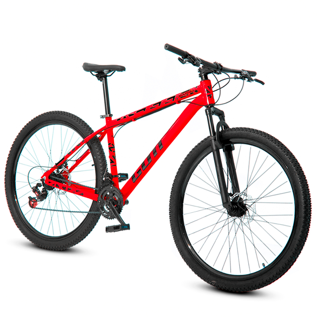 Bicicleta aro 29 Alumínio Vermelho e Preto Gott Mappa1 Freios a Disco Suspensão 21v - Sports & Outdoors