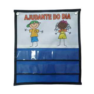 PAINEL AJUDANTE DO DIA - TECIDO EMBORRACHADO em Oferta na Shopee