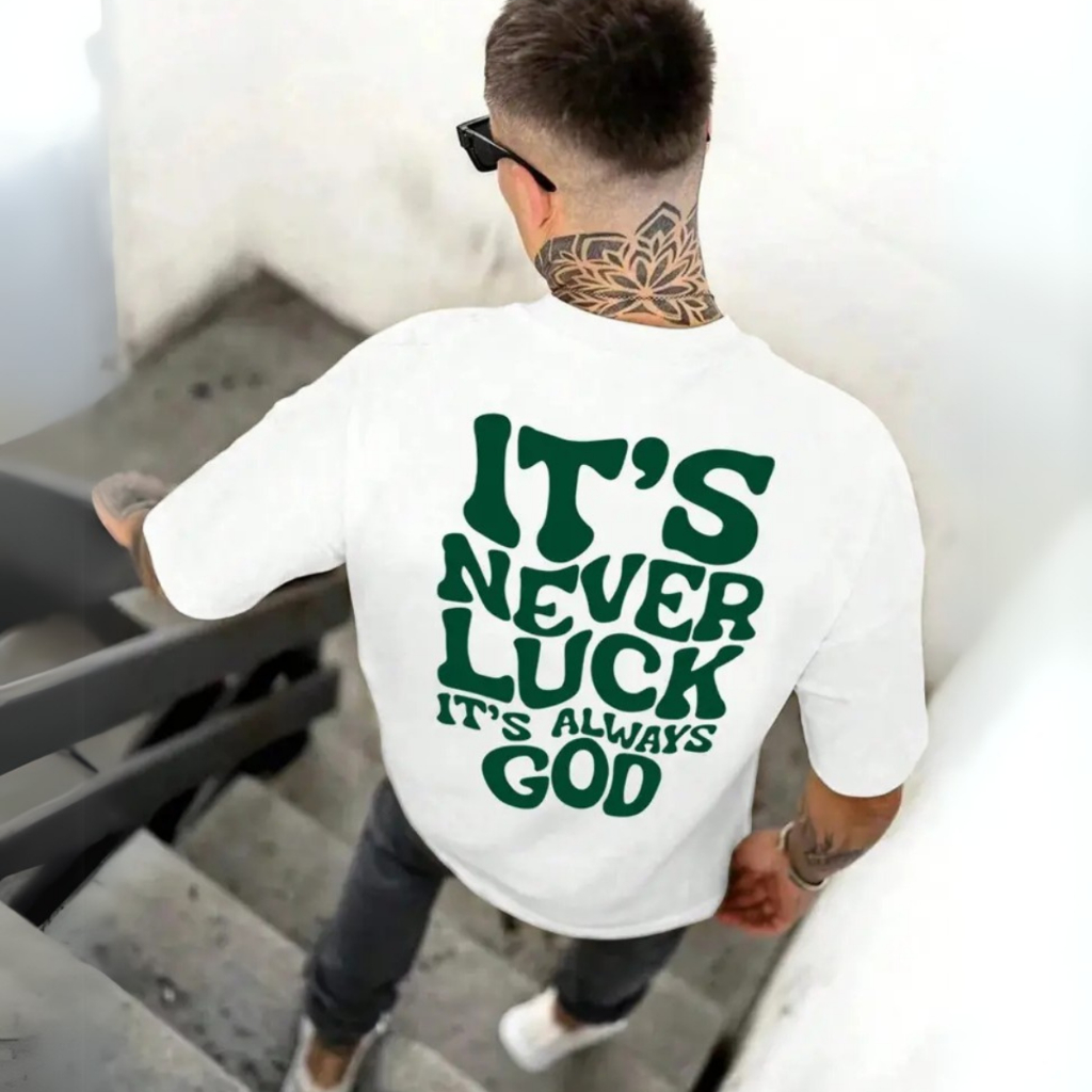 Camiseta Oversized Estampa Religiosa Streetwear  Algodão Premium  Moda Street