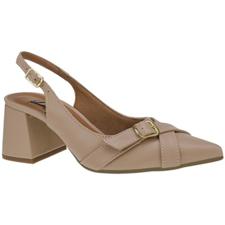 Sapato Scarpin Feminino Slingback Social Confortável com Fivela 18103 em Oferta na Shopee