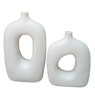 Kit Vaso Dupla Vasado Elegante Luxo Para Decoração Casa Sala em Oferta na Shopee