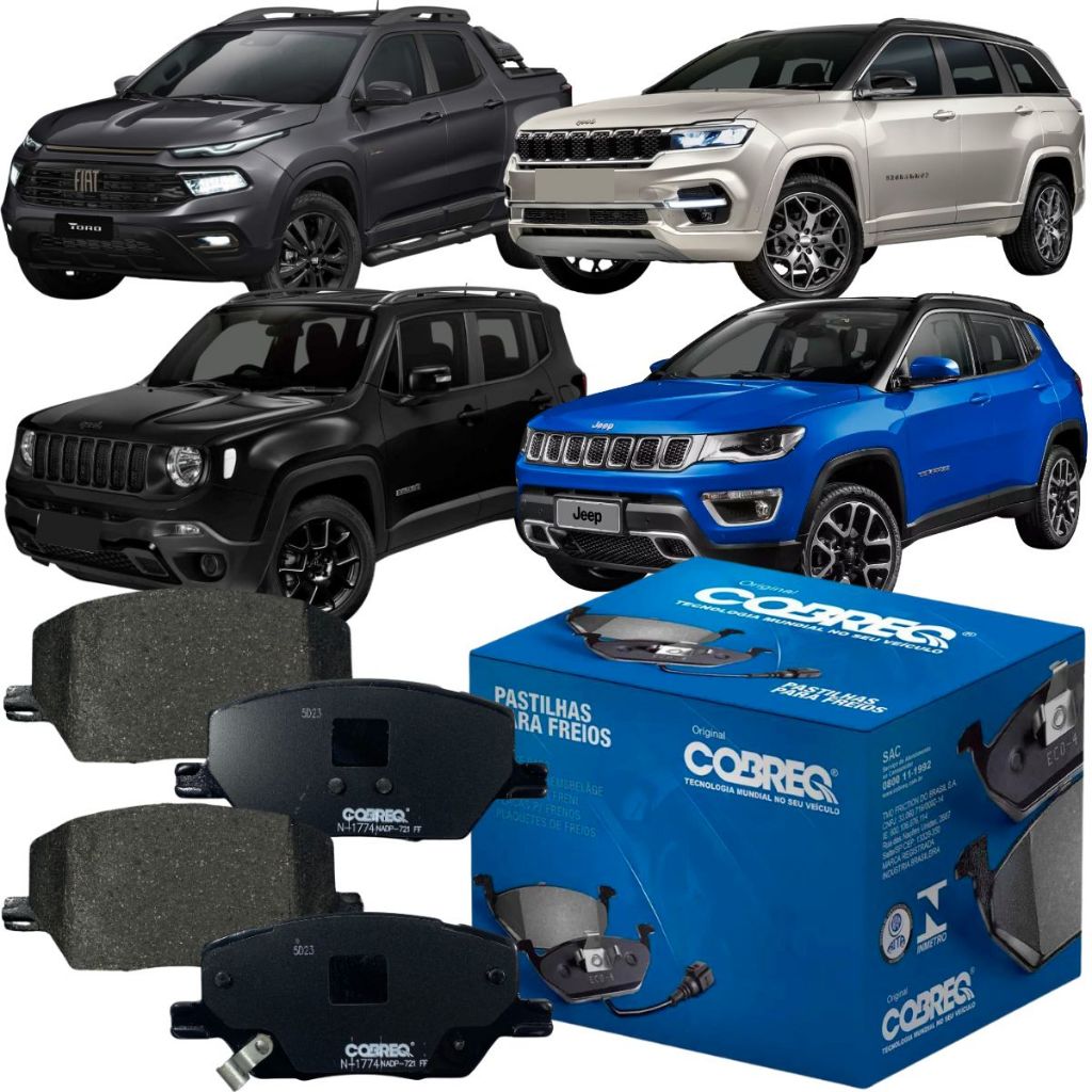 Pastilha De Freio Original Cobreq Fiat Toro Jeep Renegade - Spare Parts and Accessories for Vehicles