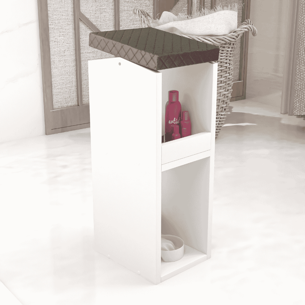 Suporte Apoio Para os Pés Pedicure Podologia Manicure em MDF Descanso Organizador Nails Tripe