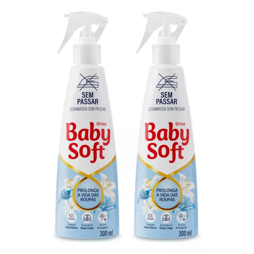 Sem Passar Baby Soft 300ml - Kit C/ 2 Unds