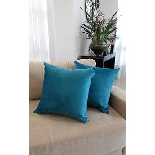 KIT 02 Capas de Almofada Lisa 45X45 em Suede com Zíper em Oferta na Shopee