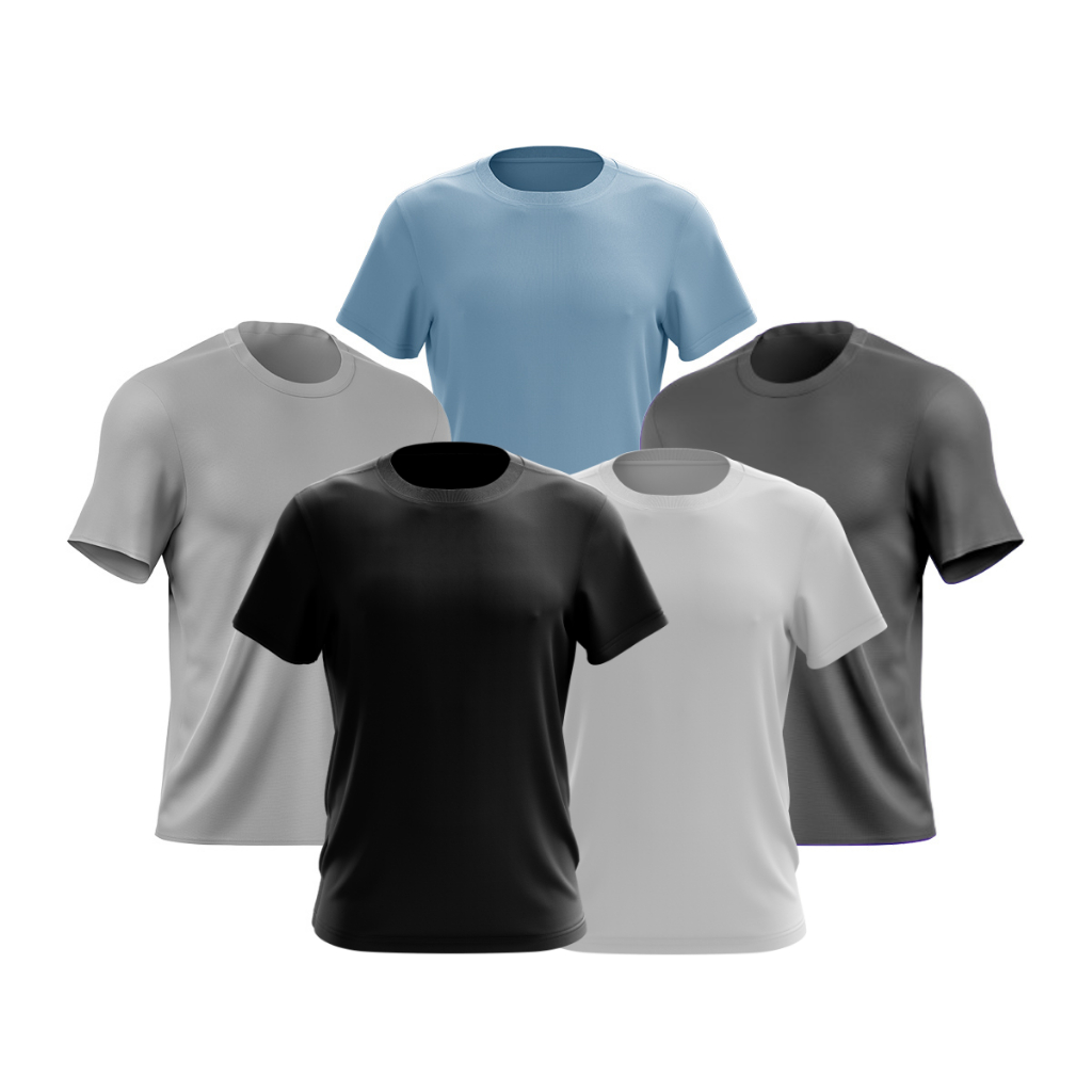 Kit 5 Camisetas Masculinas Zanone Malhas - 100% Algodão 30.1 - Qualidade Premium