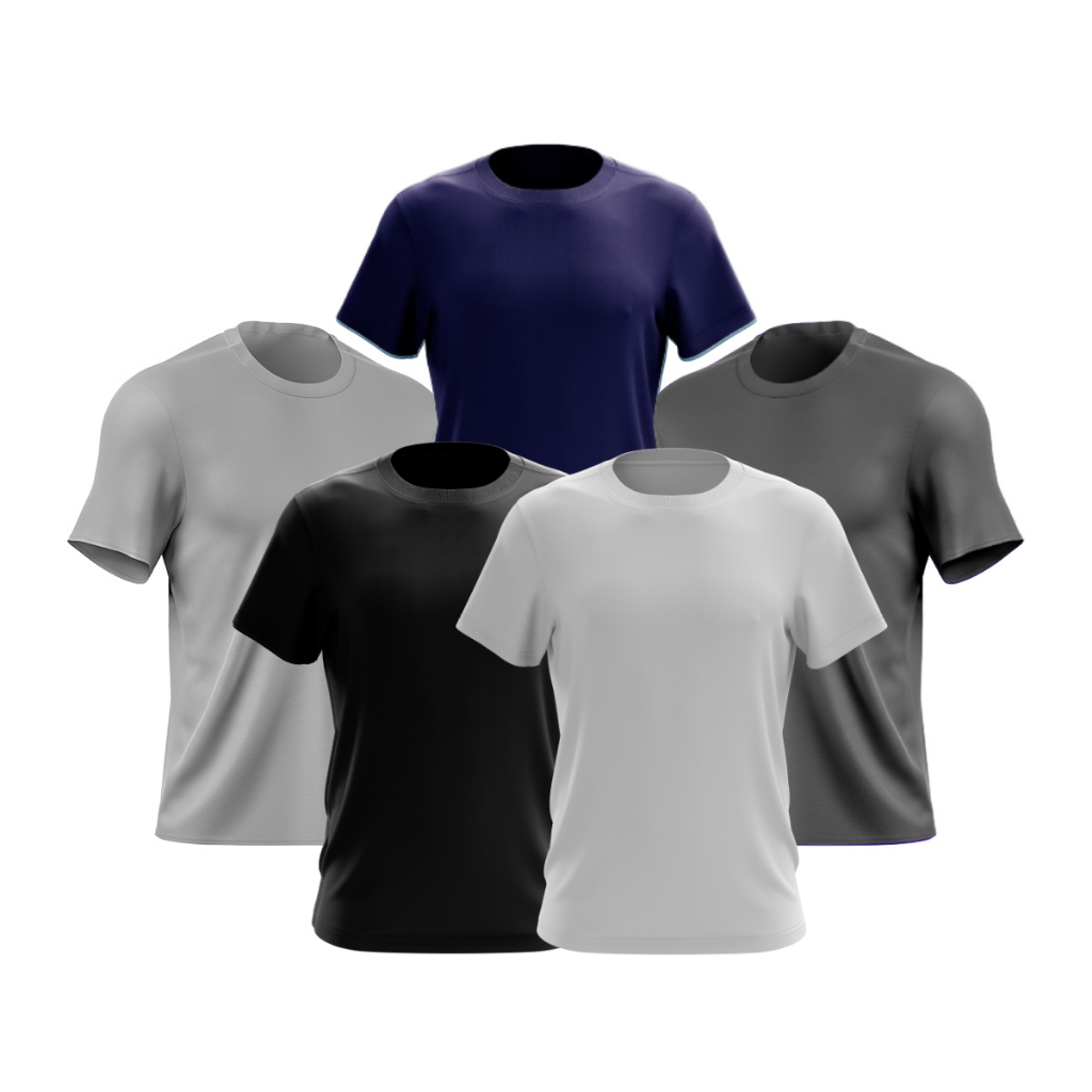 Kit 5 Camisetas Masculinas Zanone Malhas - 100% Algodão 30.1 - Qualidade Premium