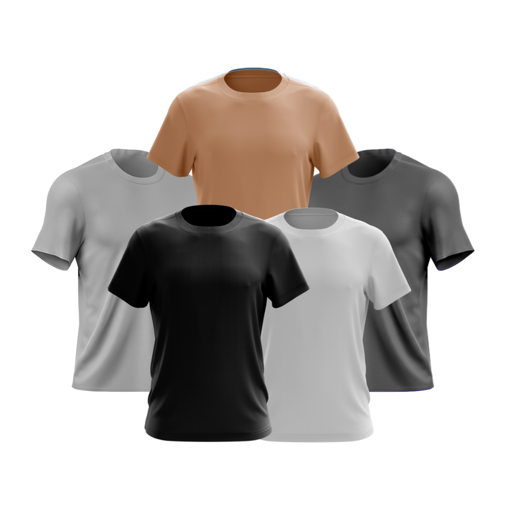 Kit 5 Camisetas Masculinas Zanone Malhas - 100% Algodão 30.1 - Qualidade Premium