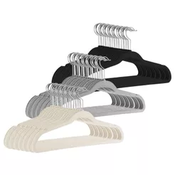 Kit Cabides Veludo Para Roupas Adulto 30 Unidades Fino Resistente
