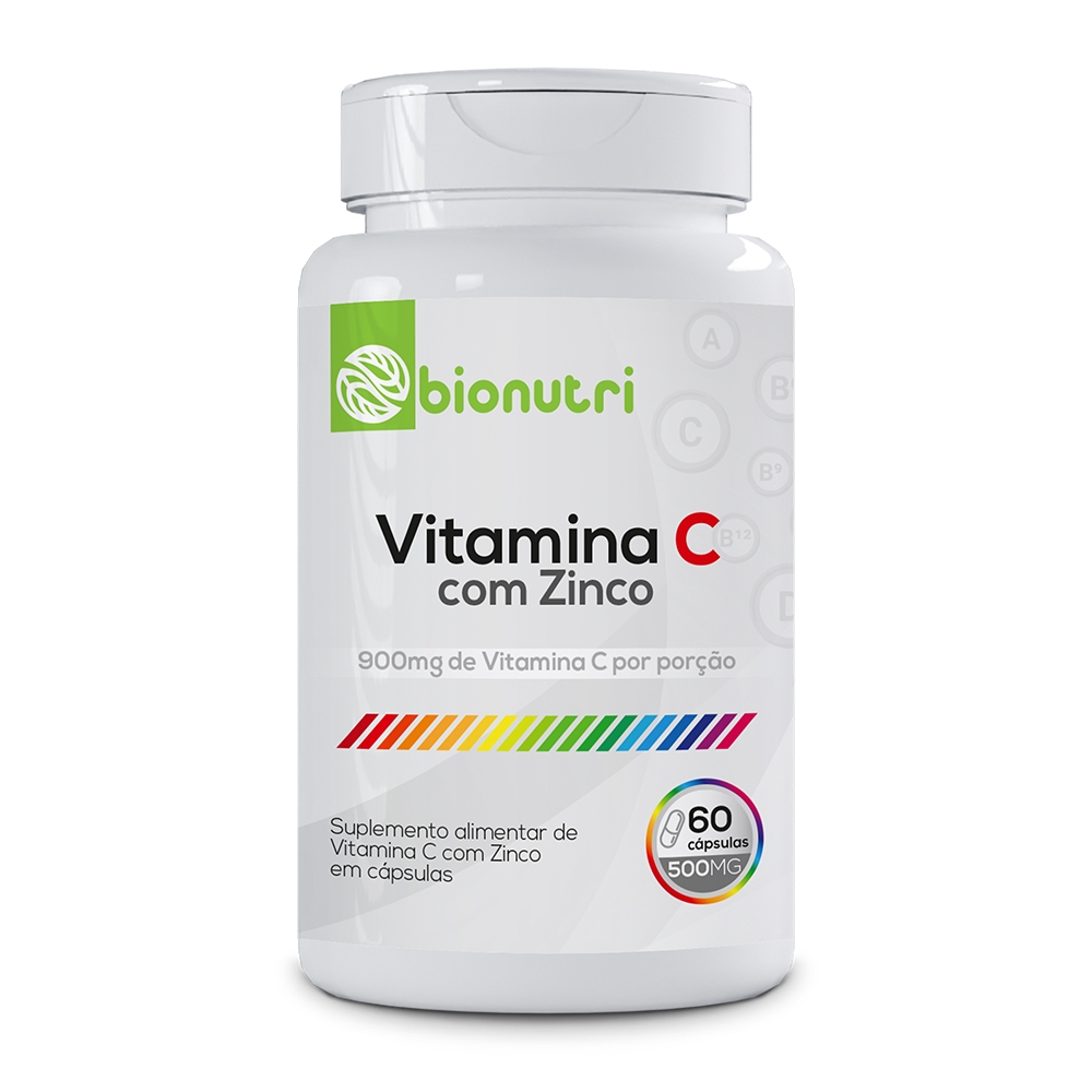 Suplemento Alimentar Vitamina C com ZInco (60 cápsulas) - Bionutri
