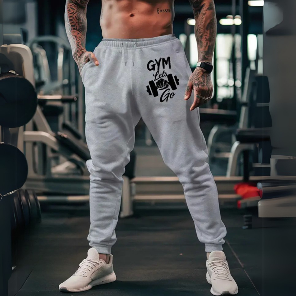 Calça de Moletom Academia Gym Motivacional Esporte  Esportivo