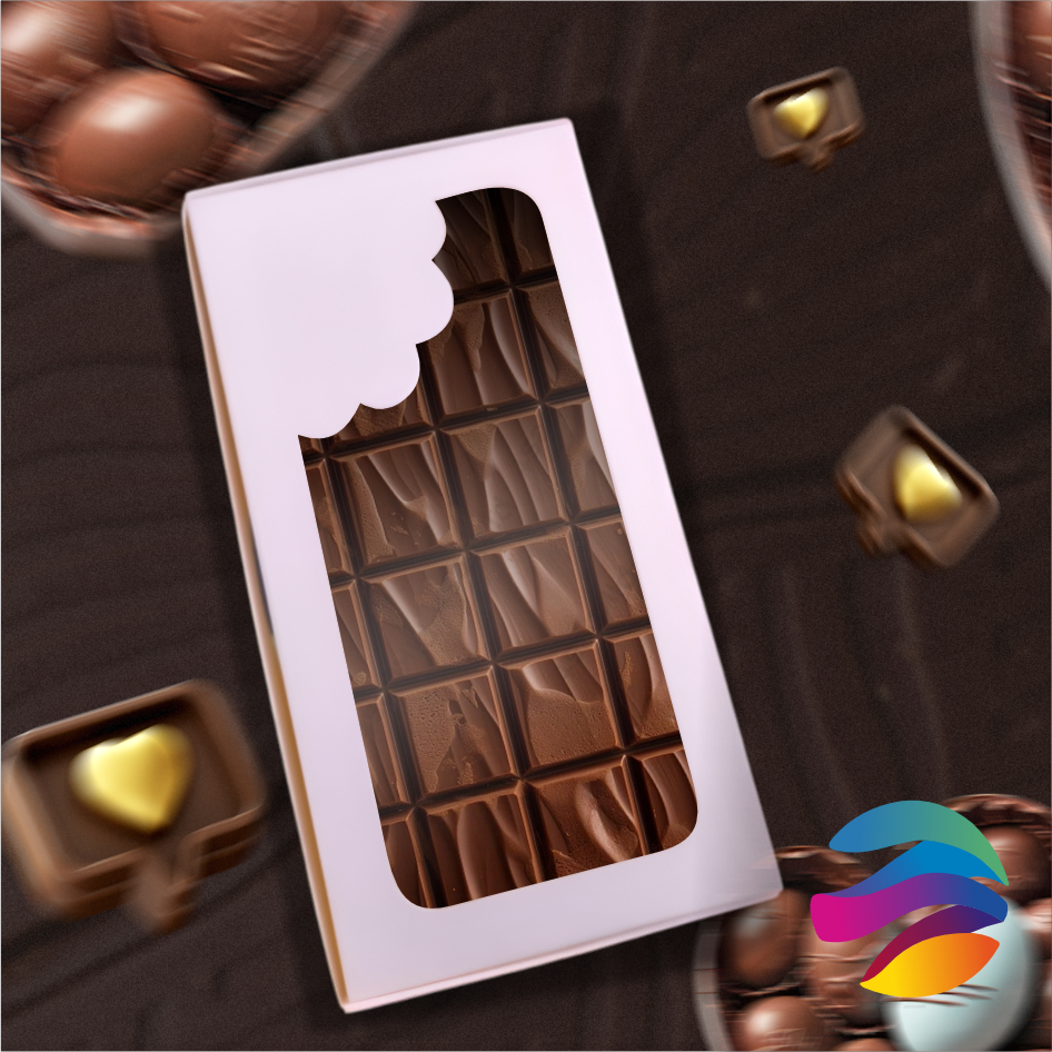 Caixa Embalagem Para Barra de Chocolate Gourmet 300g - 16x8,5x3,5 cm - KIT 10 UNIDADES - CX001 em Oferta na Shopee