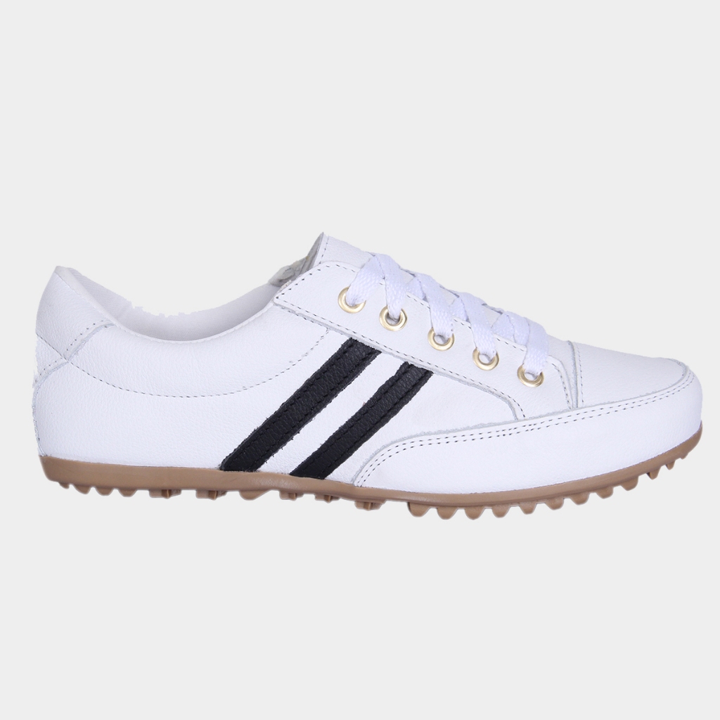 Tênis Feminino Casual De Couro Legítimo Leve e Confortável