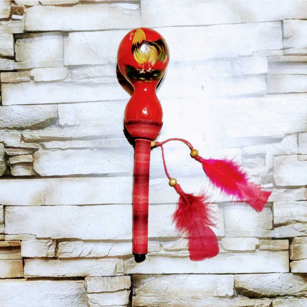 Maracá de Cabaça - Galo Vermelho (M0099)