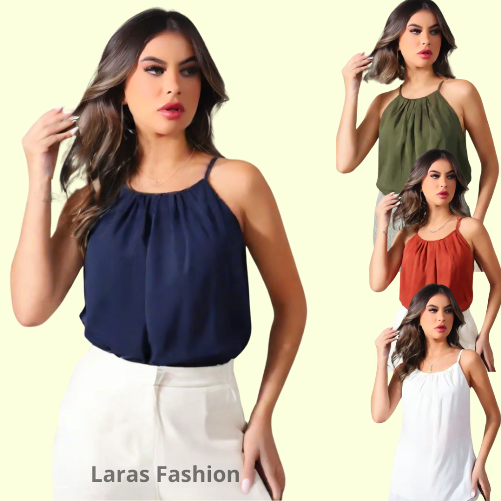 Blusinha Feminina De Alça Batinha Blusa Verão Super Confortável Leve