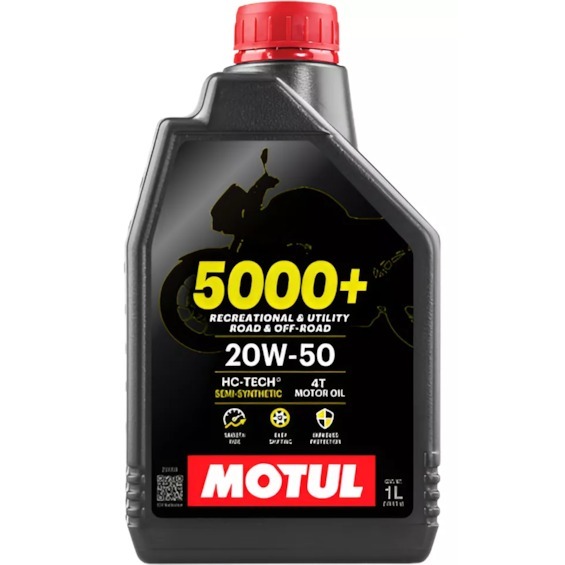 OLEO MOTO MOTUL 5000+ 4T 20W50 SEMI SINTETICO 1 LITRO TITAN FAN FACTOR FAZER em Oferta na Shopee