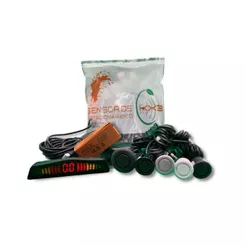 Sensor de Estacionamento KX3 Eletronico 4 Pontos Ré Preto Emborrachado Eco