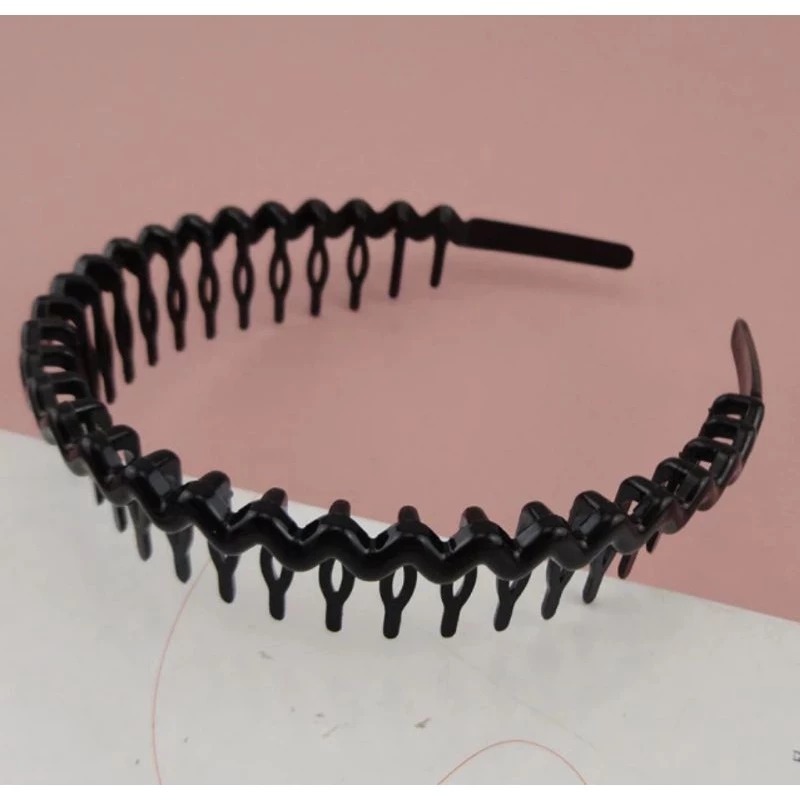 Tiara Cabelo Unissex Preta Pente Masculina ou Feminina Moda Acessórios em Oferta na Shopee