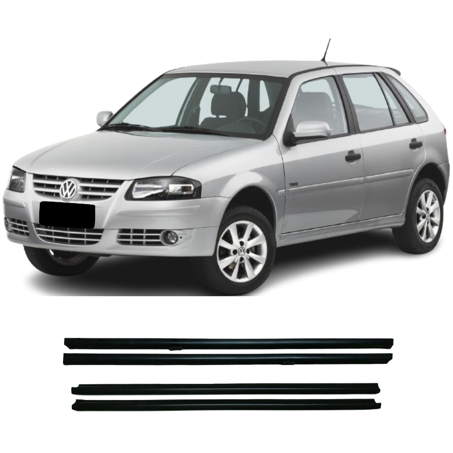 Kit Borracha Pestana Vedação Vidro Externa Gol G2 G3 G4 todos os anos 4 portas 007747 em Oferta na Shopee