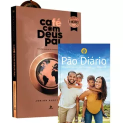 Kit 2 Livros | Café com Deus Pai 2025 + Devocional Pão Diário 90 reflexões para seu momento