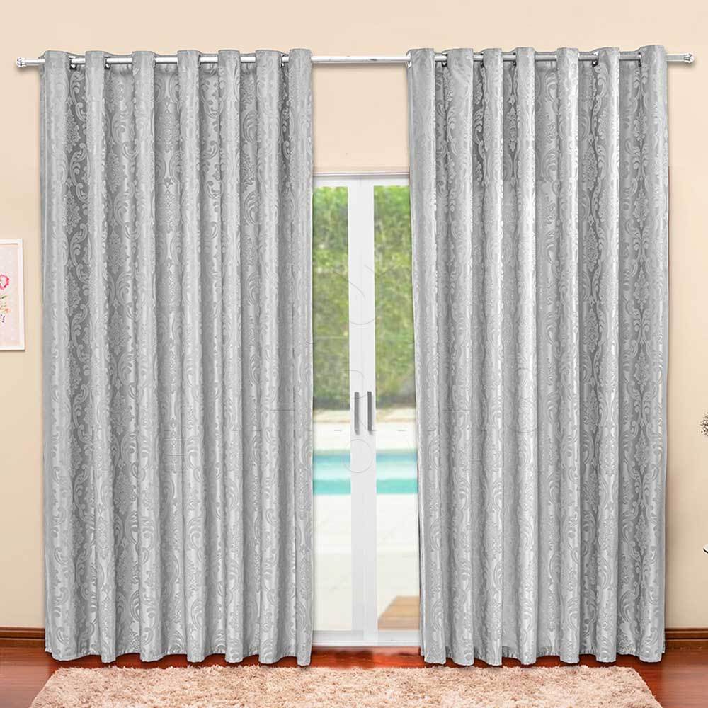 Cortina jacquard  luxo 5.00x2.70 Semi blacaute varão simples - Cortina Para janela de Sala ou Quarto