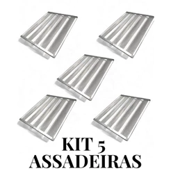 KIT 5 ASSADEIRAS 58X70 5 TIRAS