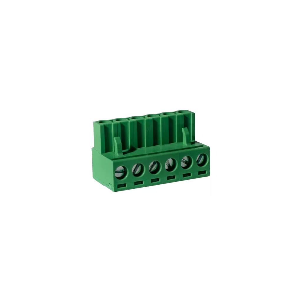 KIT COM 20 PEÇAS CONECTOR BORNE KF2EDGK 6 VIAS PASSO 5.08 FEMEA 90 GRAUS MARCA KEFFA