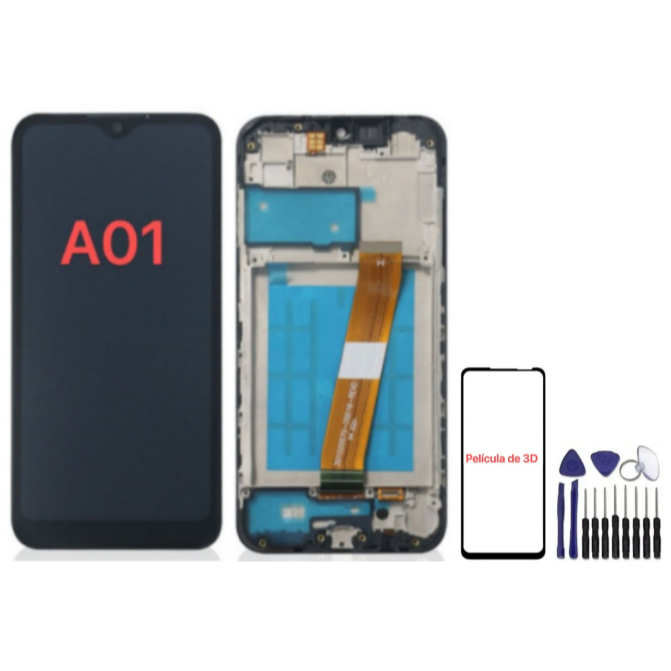 Frontal Tela Touch Display Original Compatível Galaxy A01 A015 A015G A015 MLcd Com Aro / Sem Aro em Oferta na Shopee