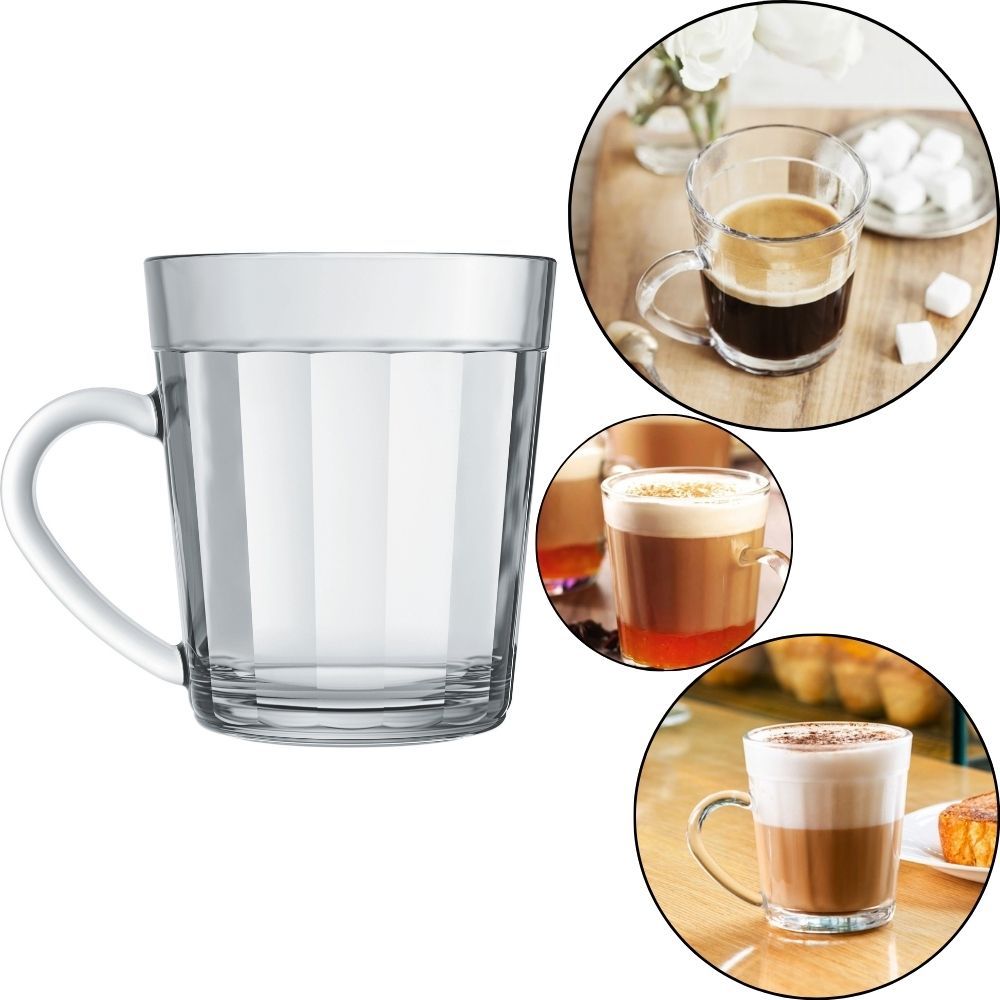 Jogo Xícaras Café Estilo Copo Americano 270ml Nadir 12 Peças