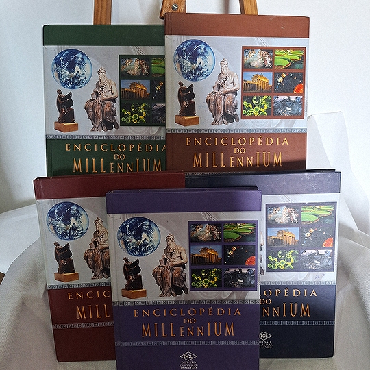 enciclopédia do millennium 5 volumes capa dura difusão cultural do livro