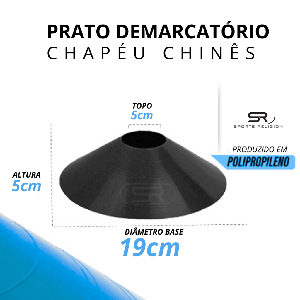 Prato Demarcatório ( Half Cone, Agilidade ) - 10 unidades — imagem 2 de 2