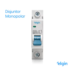 Disjuntor Monopolar Unipolar Curva de Disparo Tipo C Elgin 6A 10A 16A 20A 25A 32A 40A 50A 63A 70A
